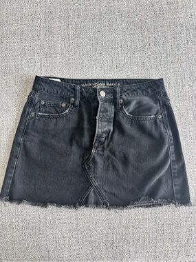 American Eagle Black Denim Skirt